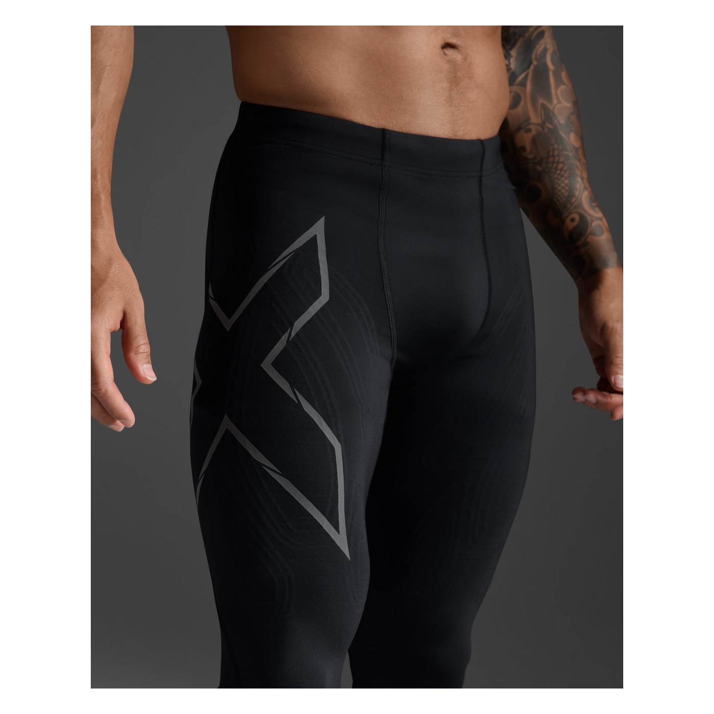 2XU Light Speed Compression Tights, gros plan sur le renfort MCS