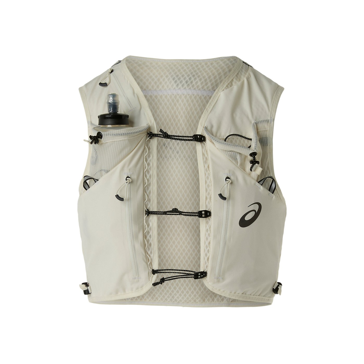 Asics Fujitrail Vest 7L vue de face avec flasque