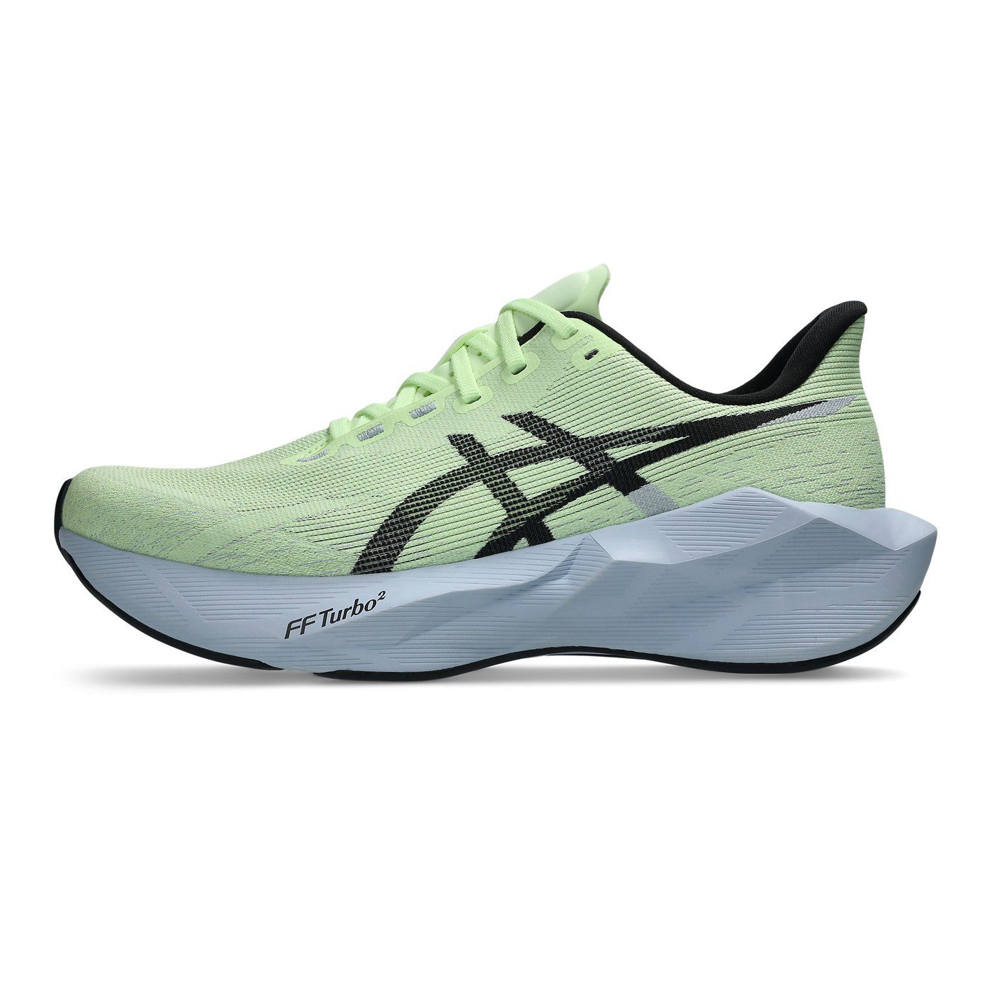 Asics Novablast 6 vue de profil médial coloris Lime