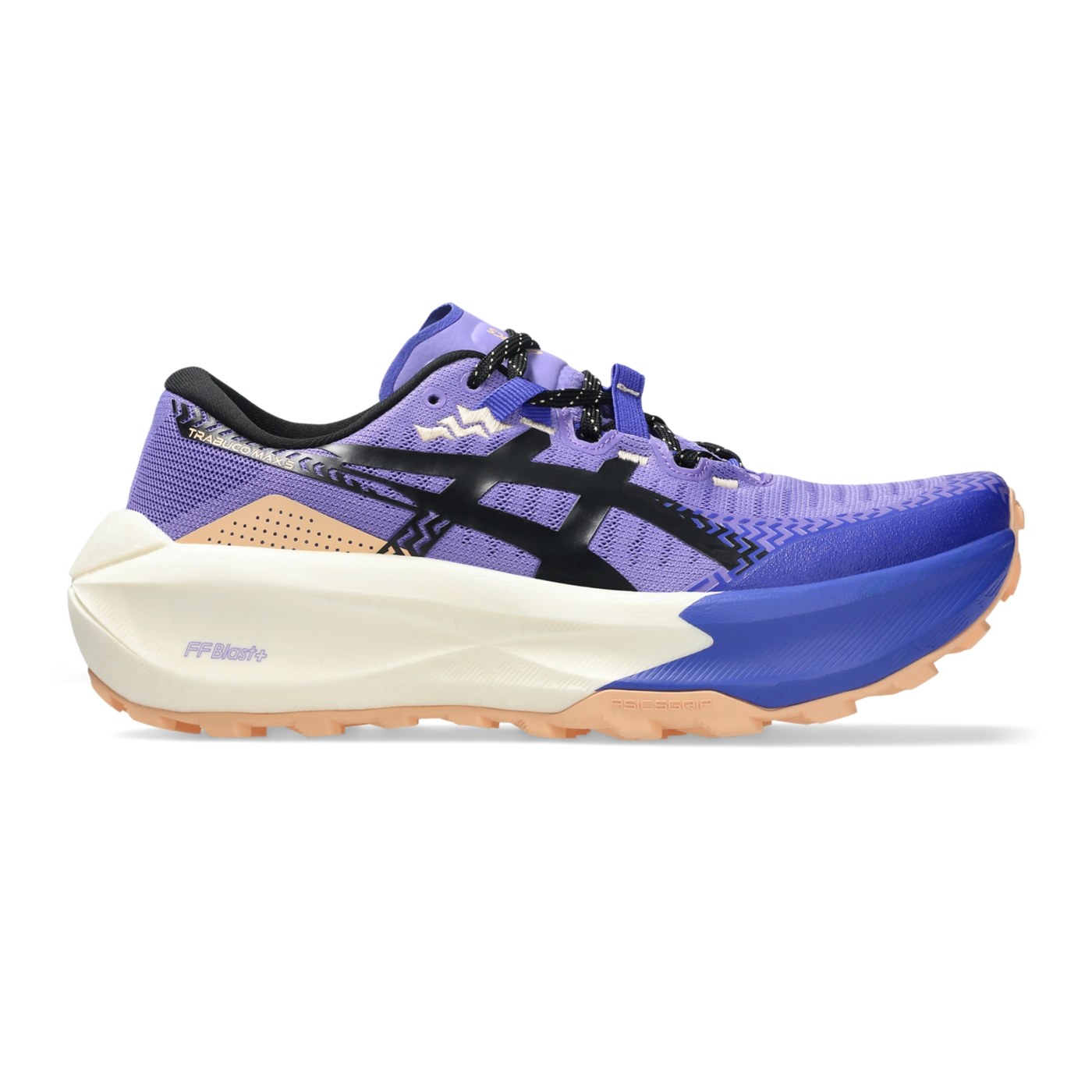 Asics Trabuco Max 5 vue de profil droit montrant la mousse FF Blast Plus