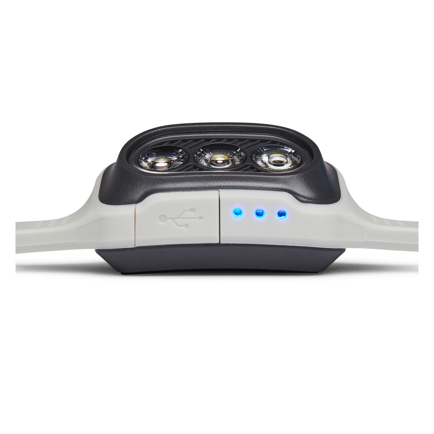 Black Diamond Deploy 325, Seitenansicht mit leuchtender Ladeanzeige