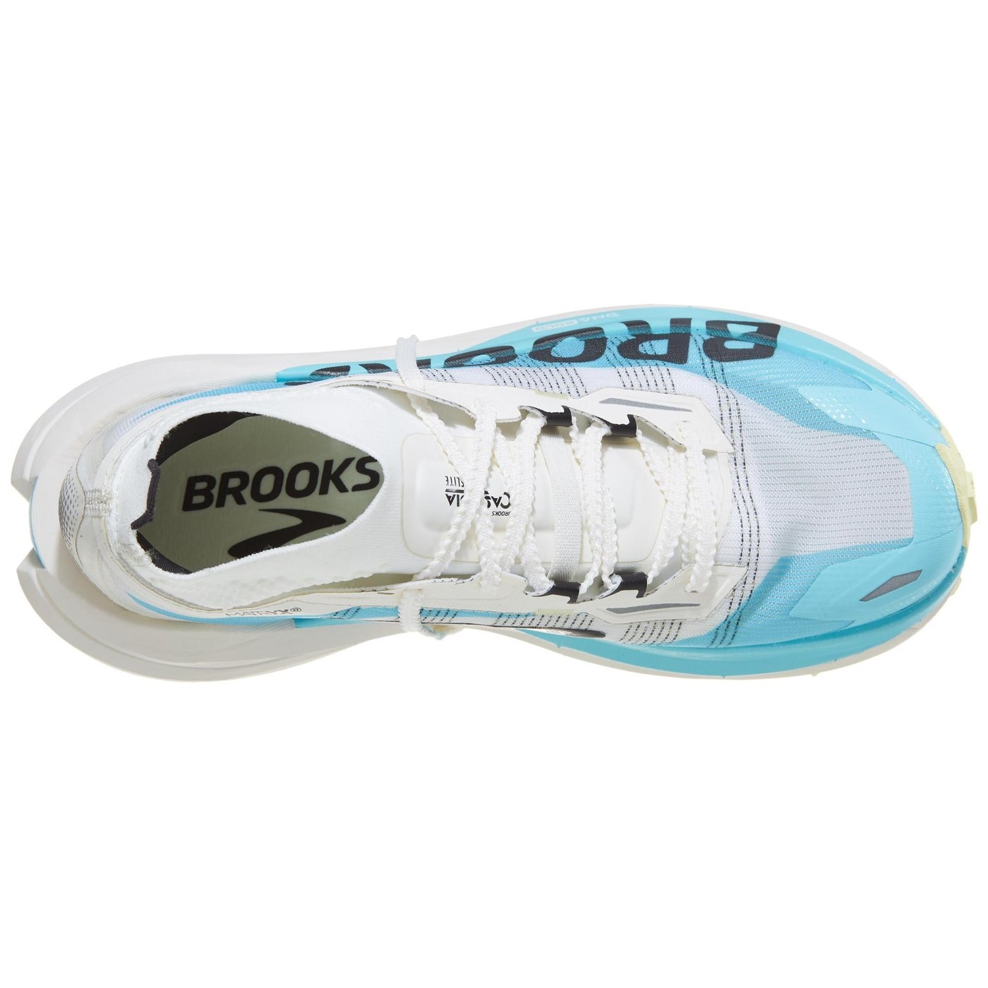 Brooks Cascadia Elite vue dessus de la tige Matryx