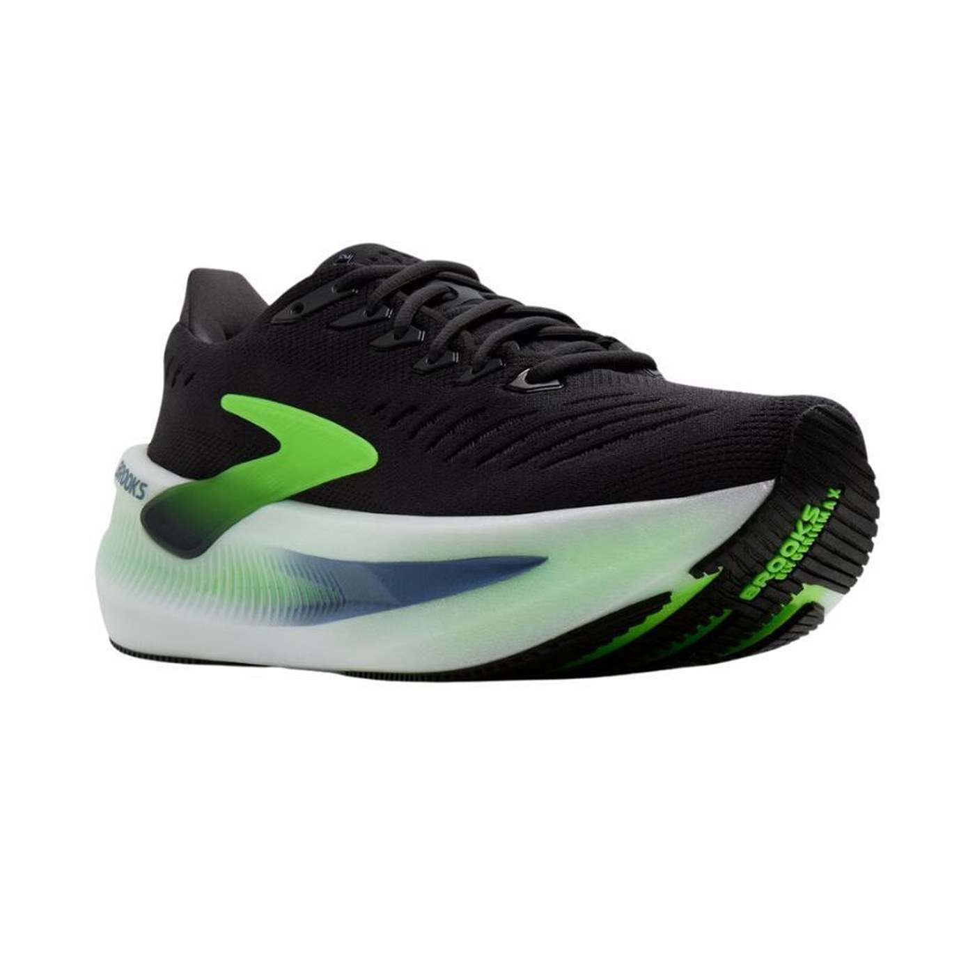 Brooks Glycerin Max 2 vue 3/4 face avant tige Jacquard
