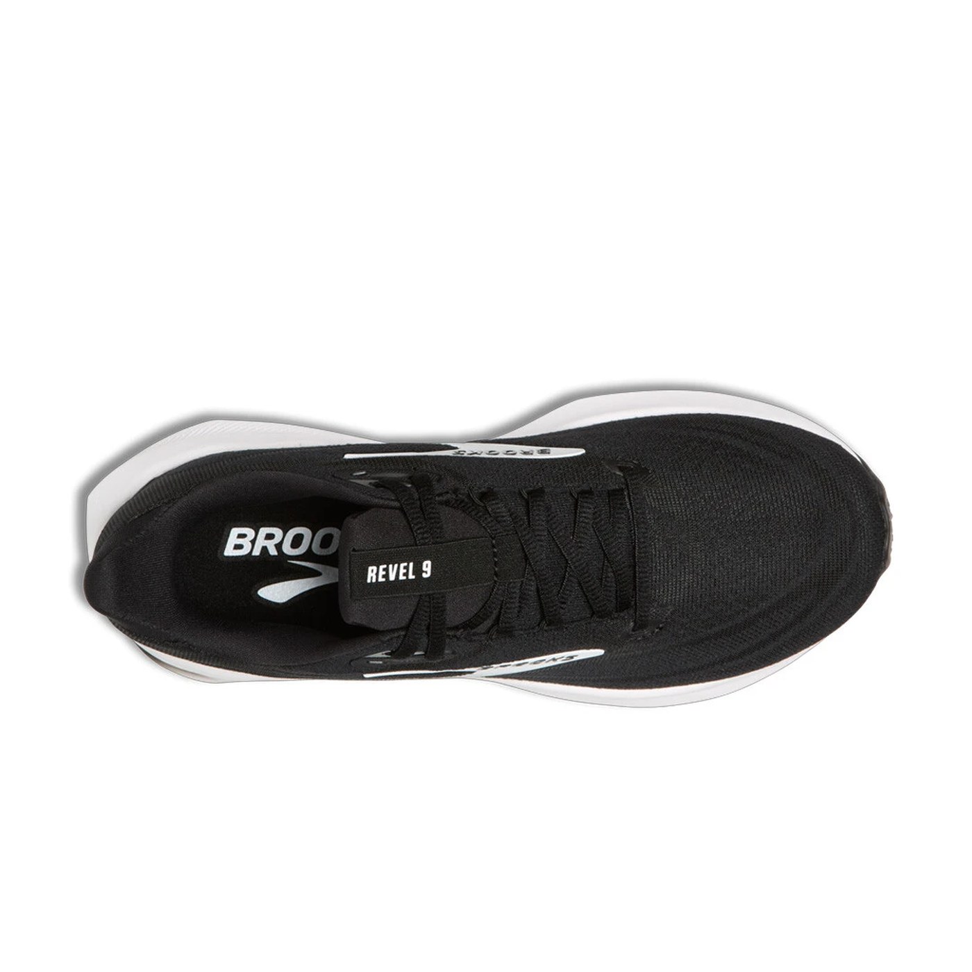 Brooks Revel 9, Detail von Obermaterial und Schnürung