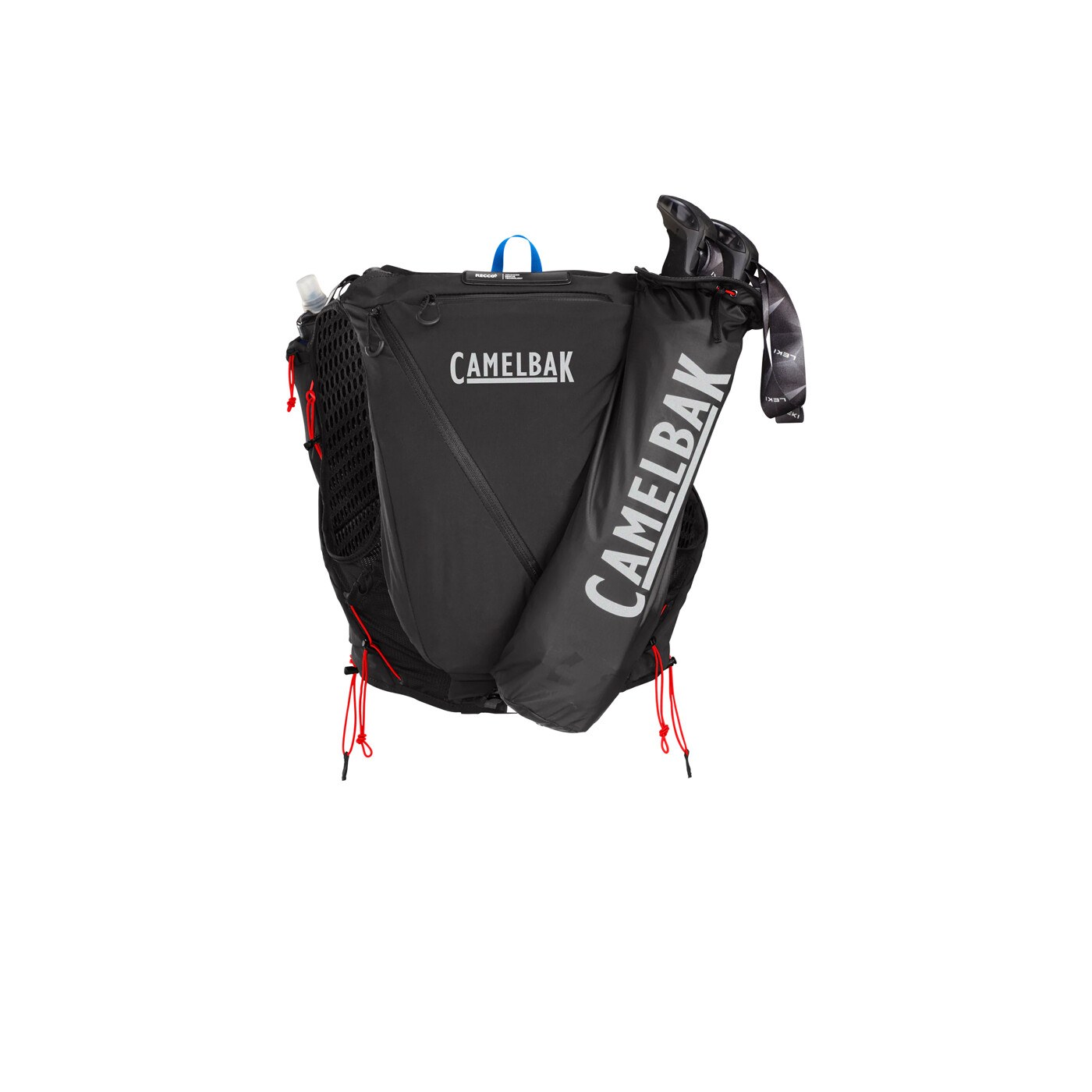 CamelBak Apex Pro avec le carquois à bâtons monté sur le côté