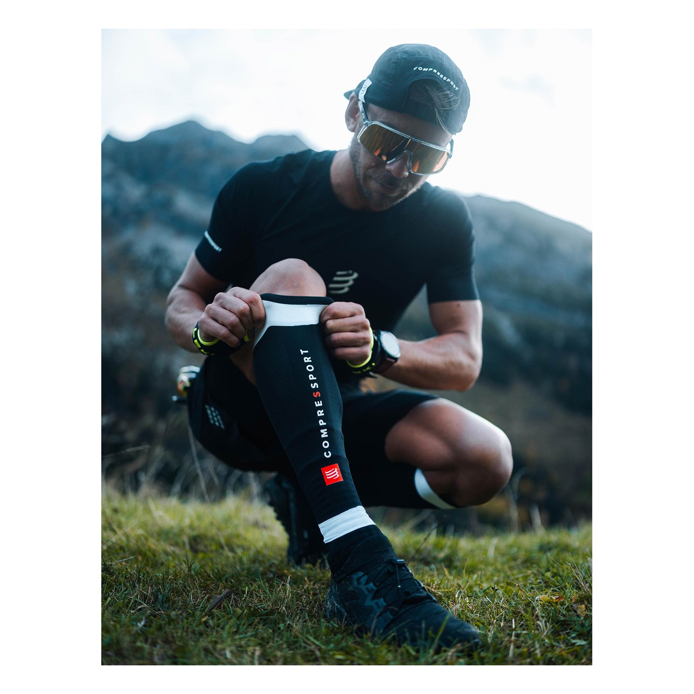Compressport R2 3.0, porté en situation sur trail