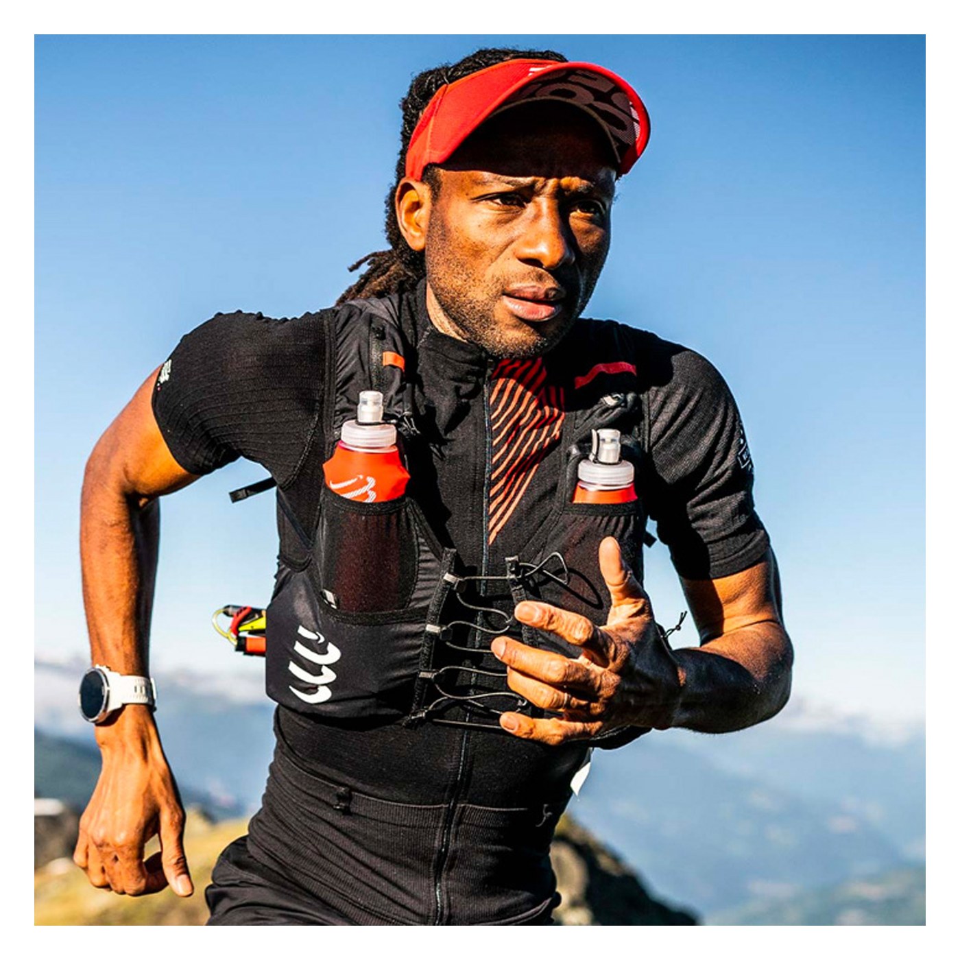 Compressport UltRun S Pack Evo 10 porté en course en montagne