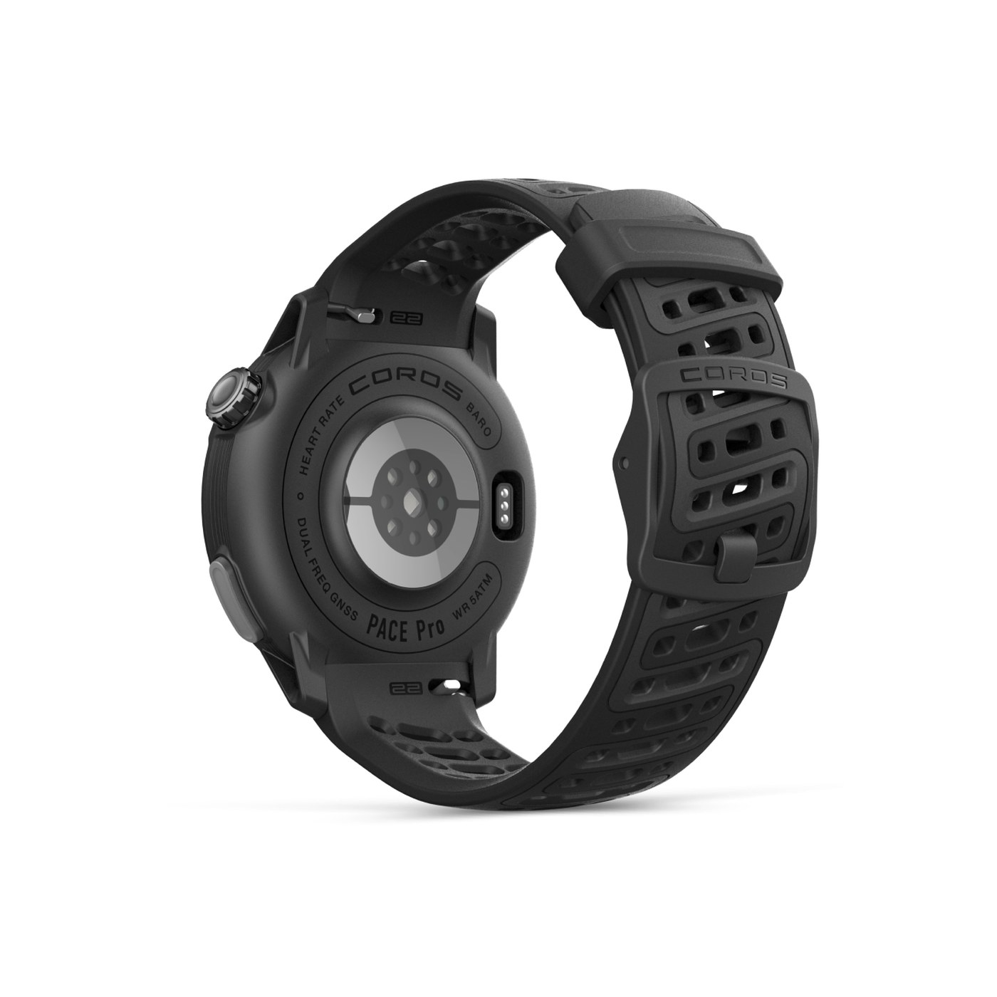 COROS Pace Pro vue arrière capteur cardio
