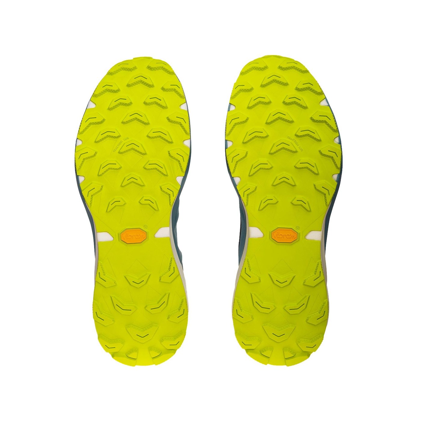 Semelles Vibram de la Dynafit Ultra 100 V3 vues de dessous