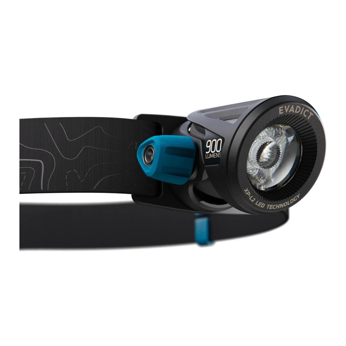 Détail du bloc optique et de la LED CREE XP-L2 de l'Evadict Ontrail 900