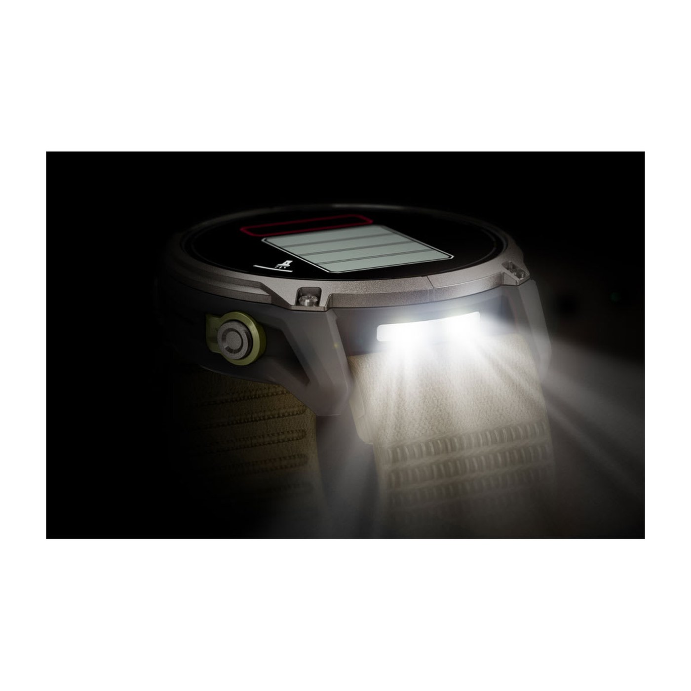 Garmin Enduro 4, nachts leuchtende LED Taschenlampe am Handgelenk