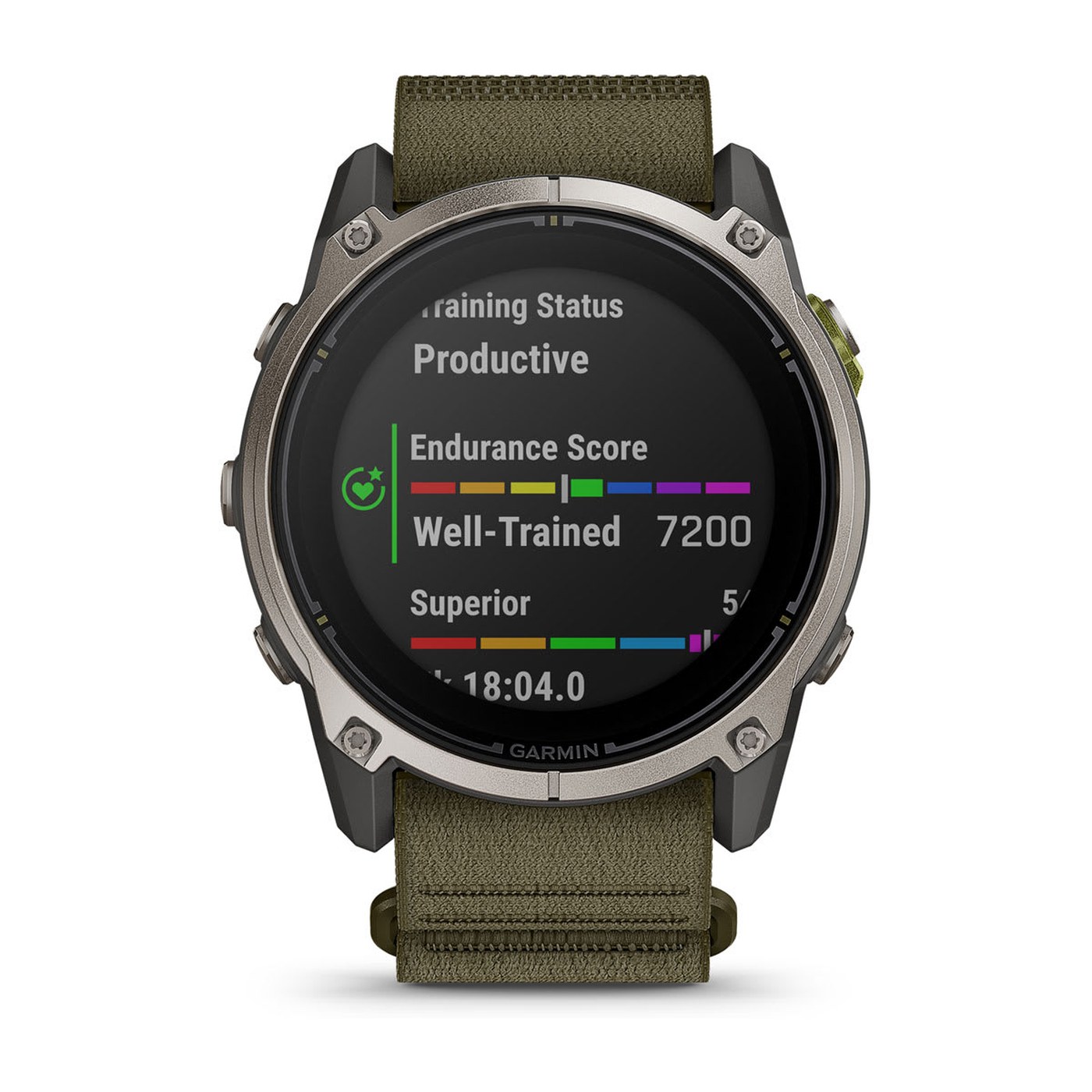 Garmin Enduro 4, Training Readiness Bildschirm mit einem Wert von 75