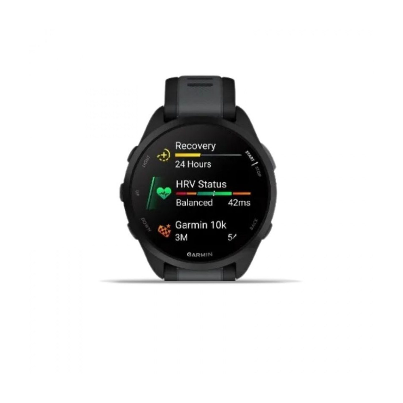 Garmin Forerunner 165 vue d'ensemble bracelet silicone
