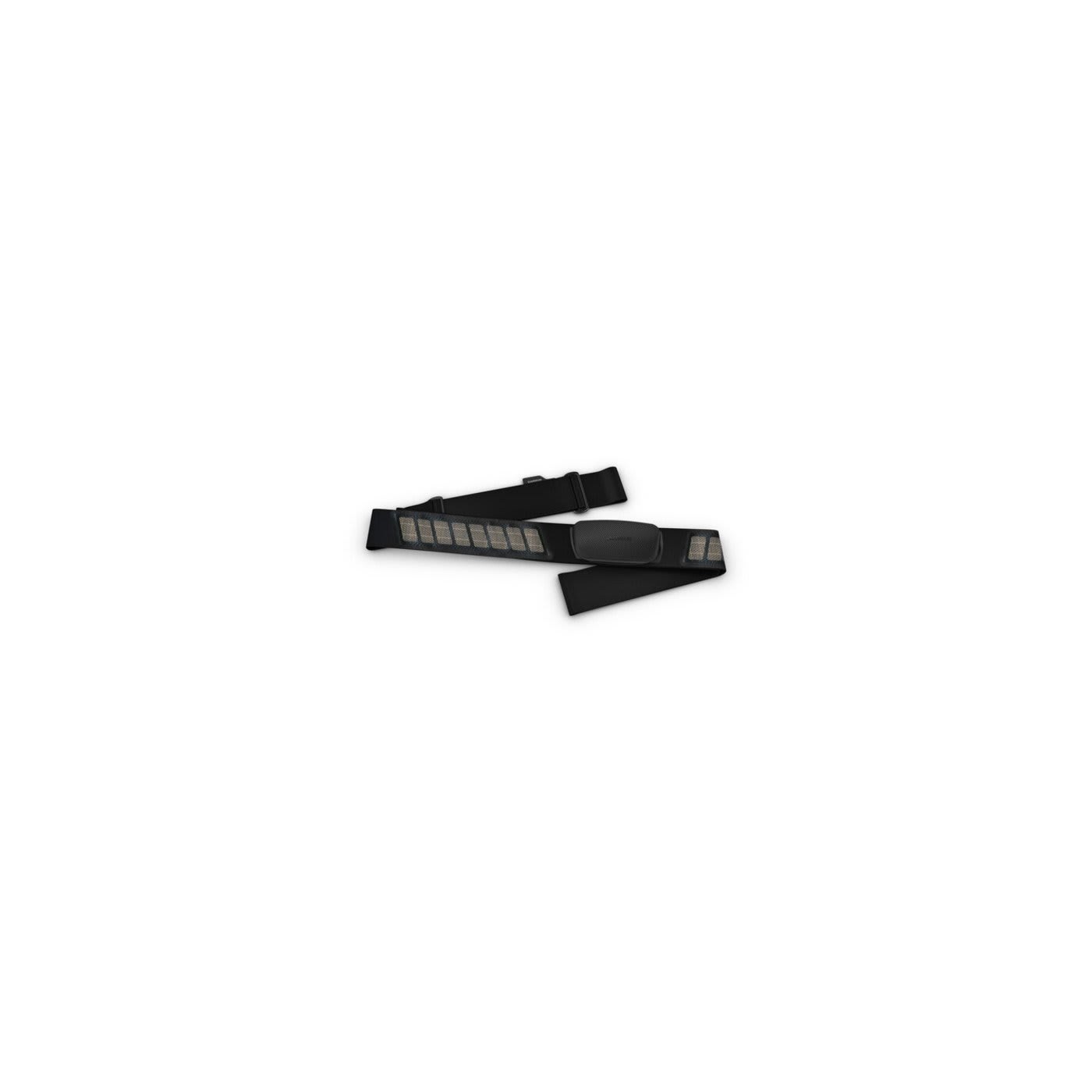 Garmin HRM-Dual, vue de face du pod et de la ceinture