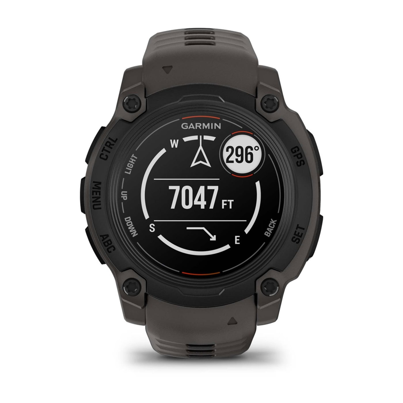 Garmin Instinct E, écran boussole