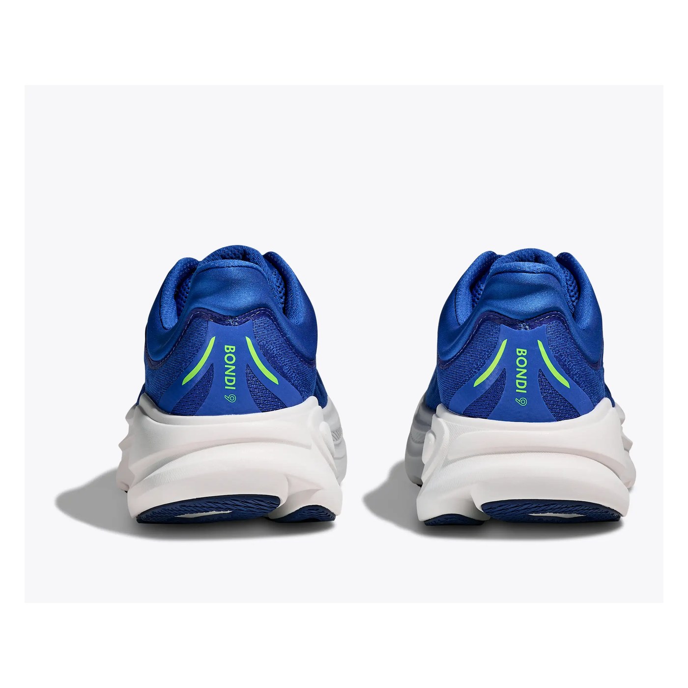 Hoka Bondi 9 vue talon arrière rocker maxi-cushion