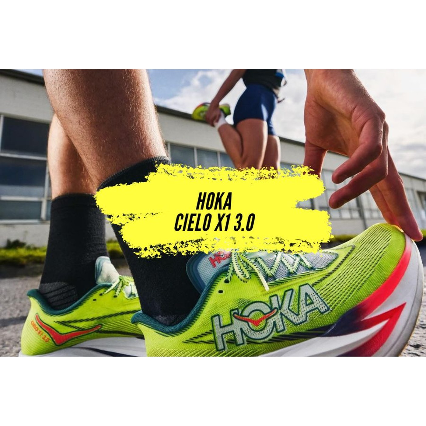 Hoka Cielo X1 3.0 en course