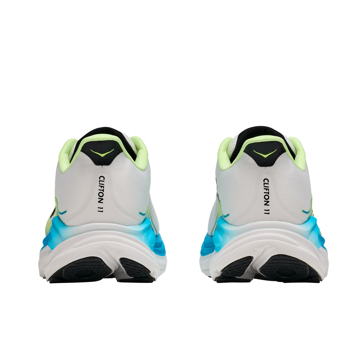 Talons arrière Hoka Clifton 11 branding CLIFTON 11 visible