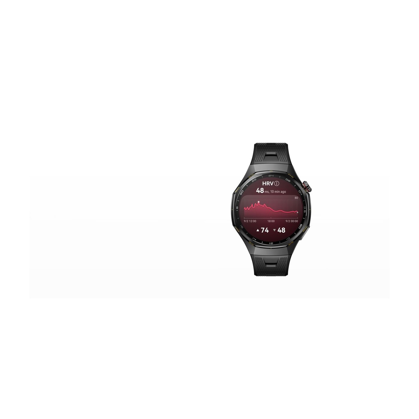 Huawei Watch GT 7 Pro, écran affichant la variabilité de fréquence cardiaque HRV
