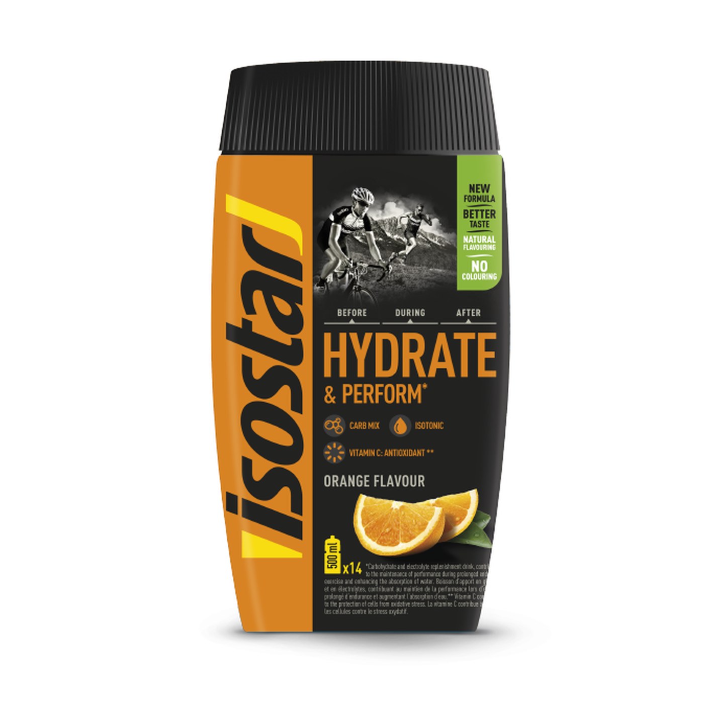 Isostar Hydrate et Perform, pot de 560g saveur orange