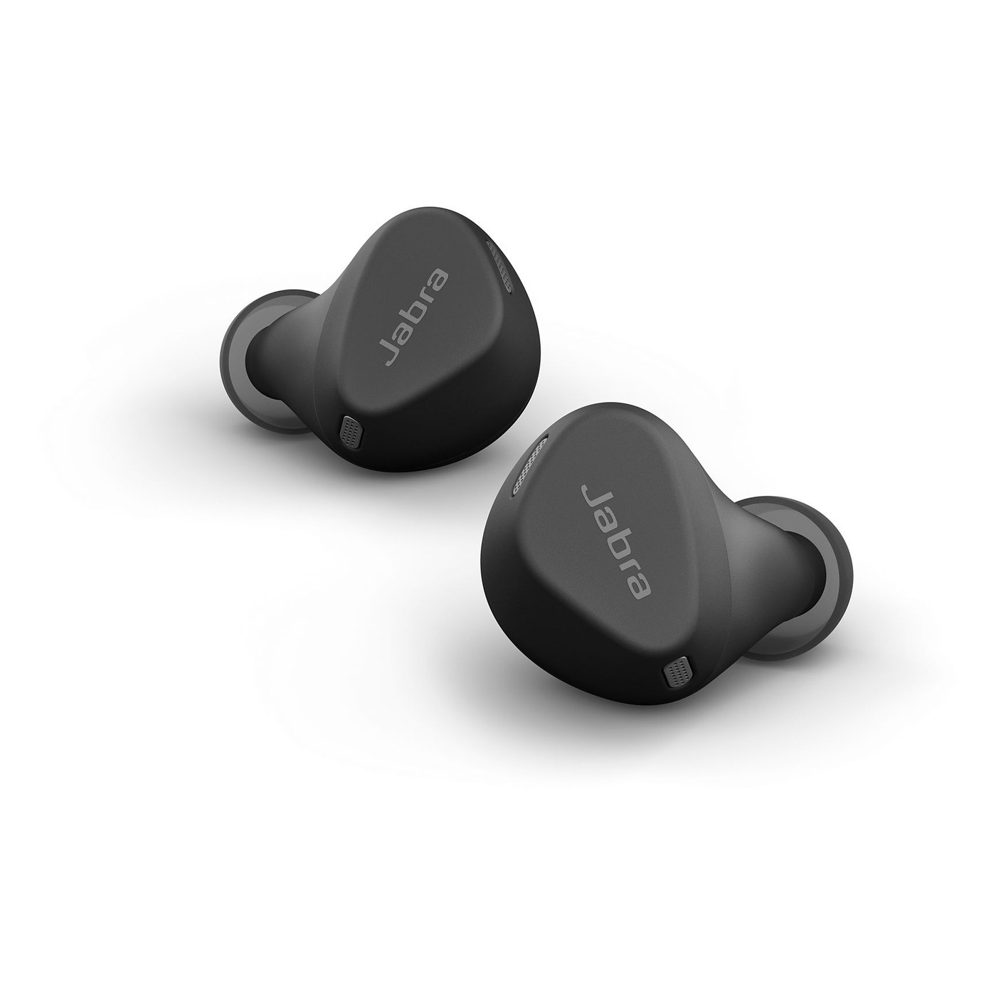 Jabra Elite 4 Active vus de profil, embout et tige de maintien