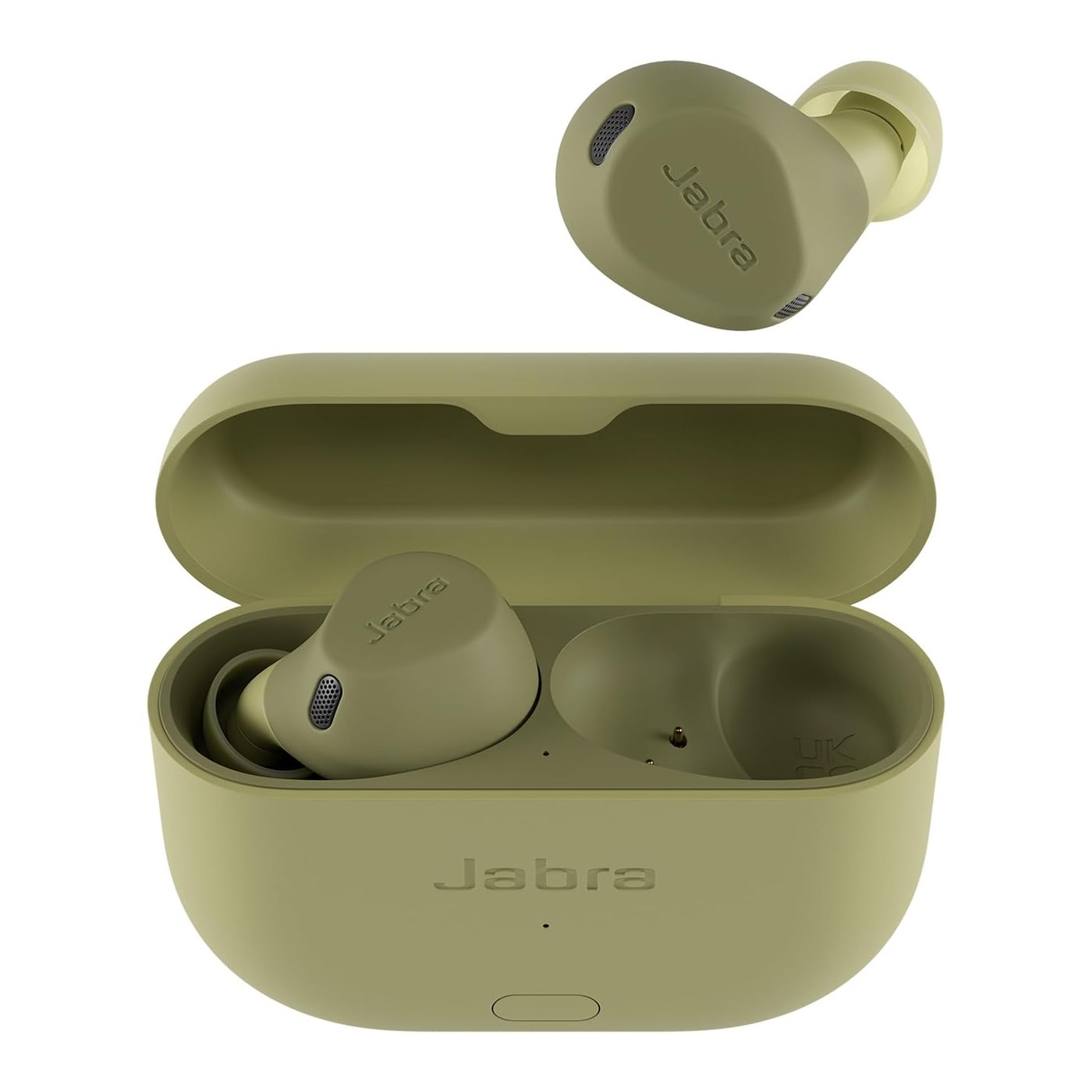 Jabra Elite 8 Active Gen 2, boîtier ouvert coloris olive