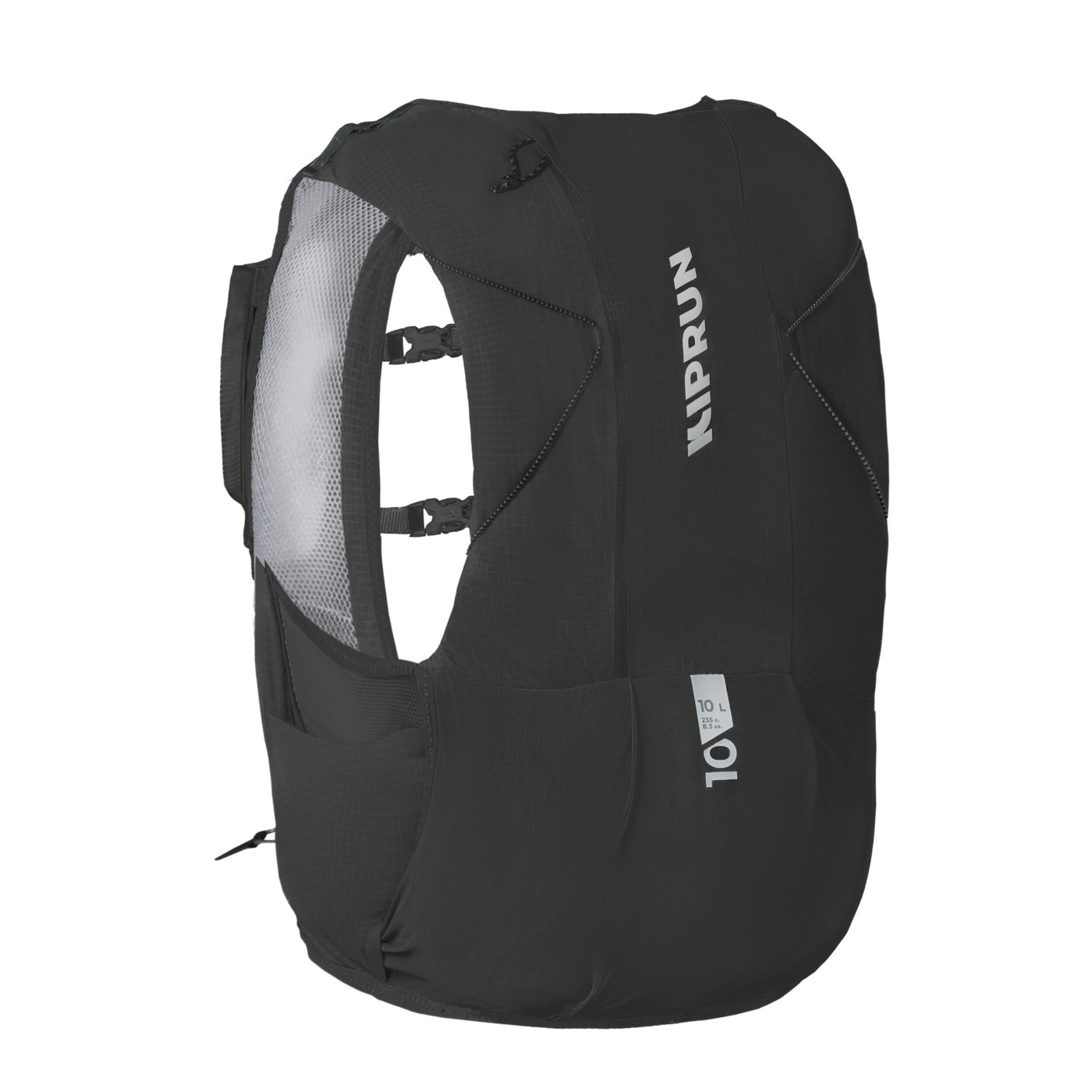 Kiprun Bag 900 10L : 240 g, 11 pochettes et poche d'eau 1 L incluse à 80 € (test)