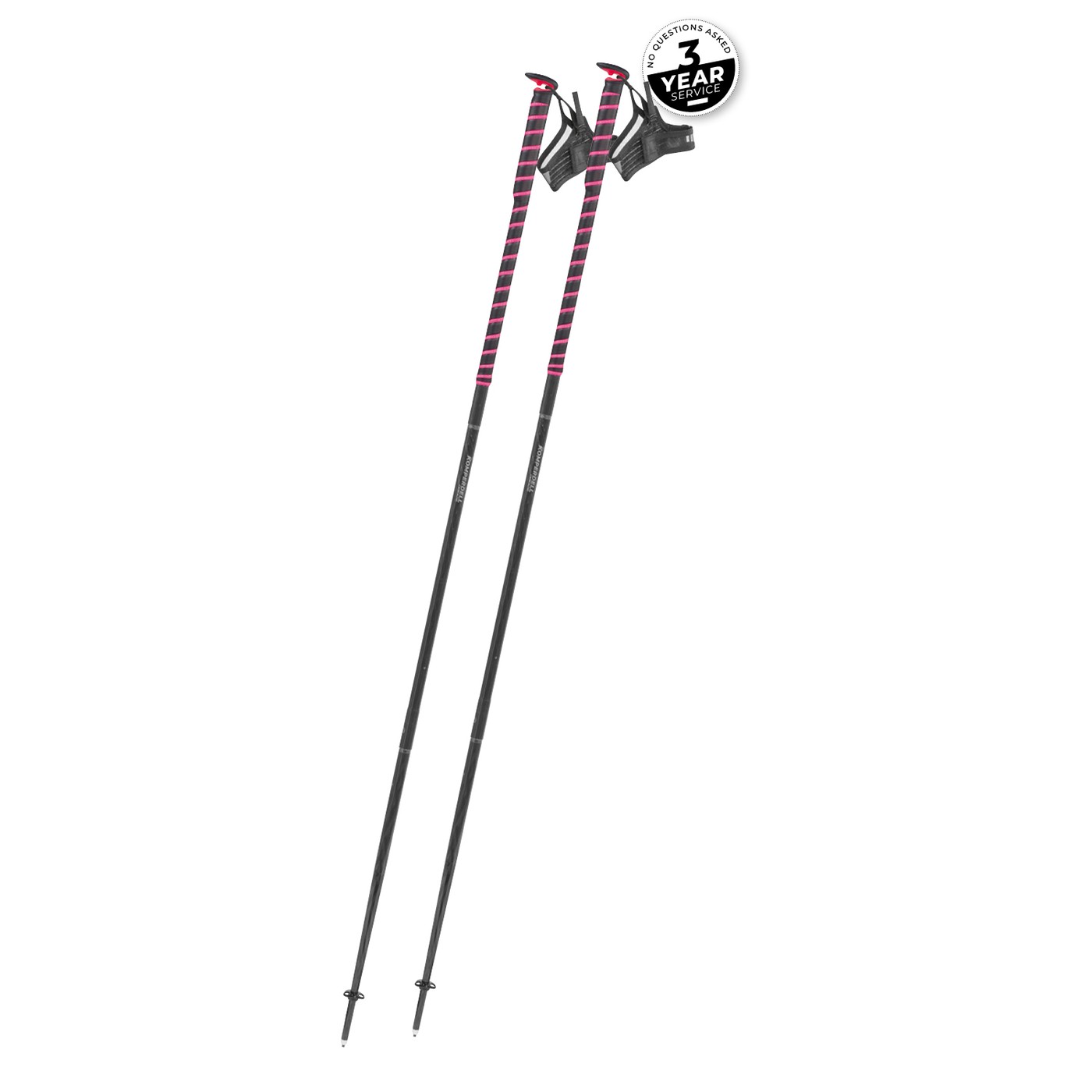 Komperdell FXP Composite Trail, paire de bâtons pliables carbone coloris rose