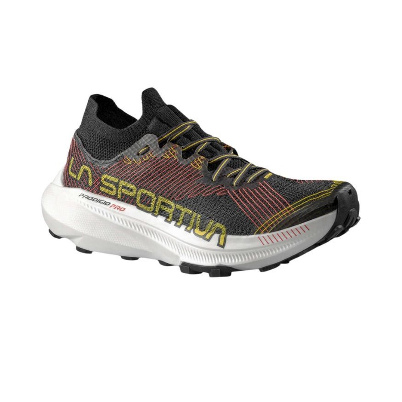 La Sportiva Prodigio Pro : XFlow Speed supercritique et FriXion White pour le trail racing haut de gamme