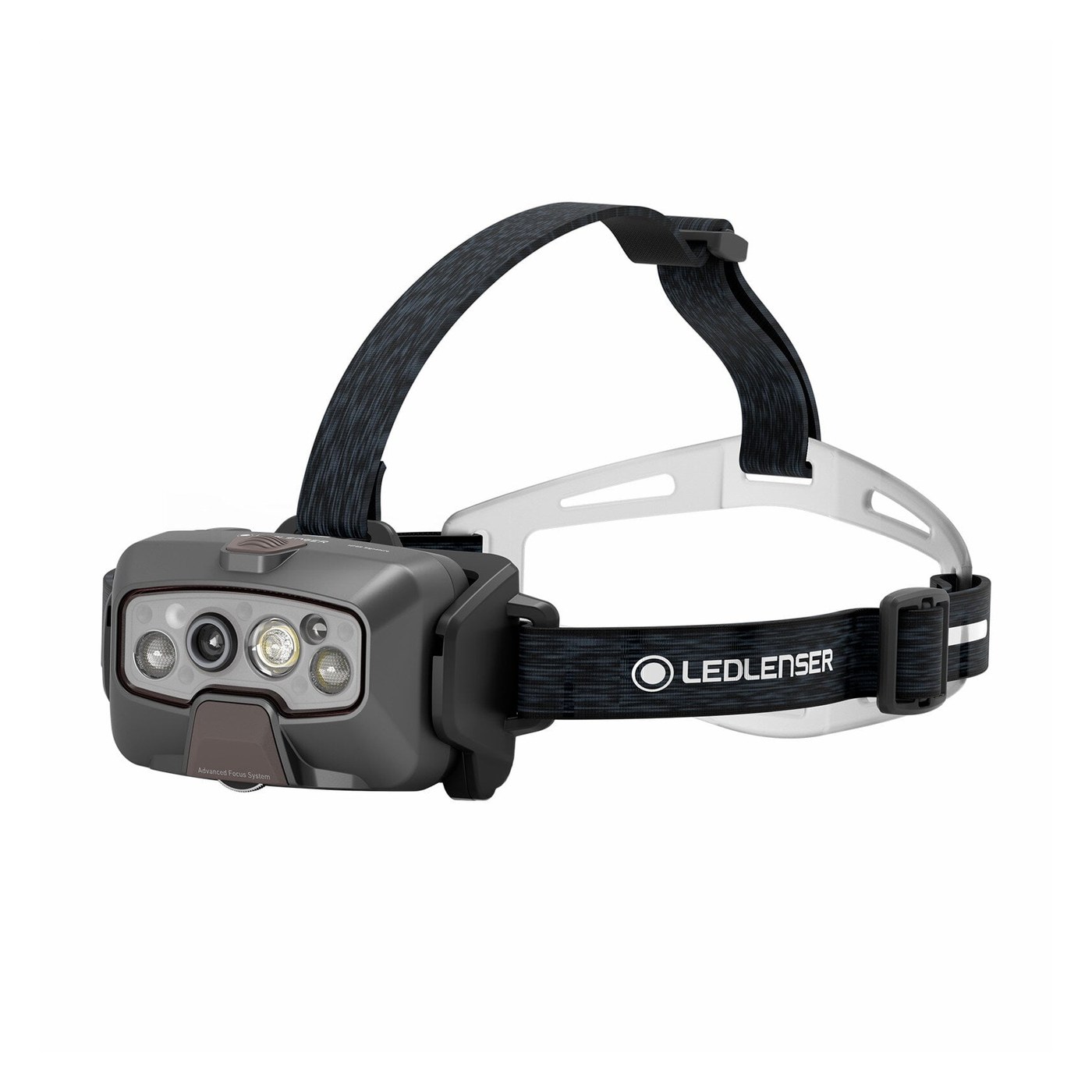 Ledlenser HF8R Signature vue trois quarts avec bandeau