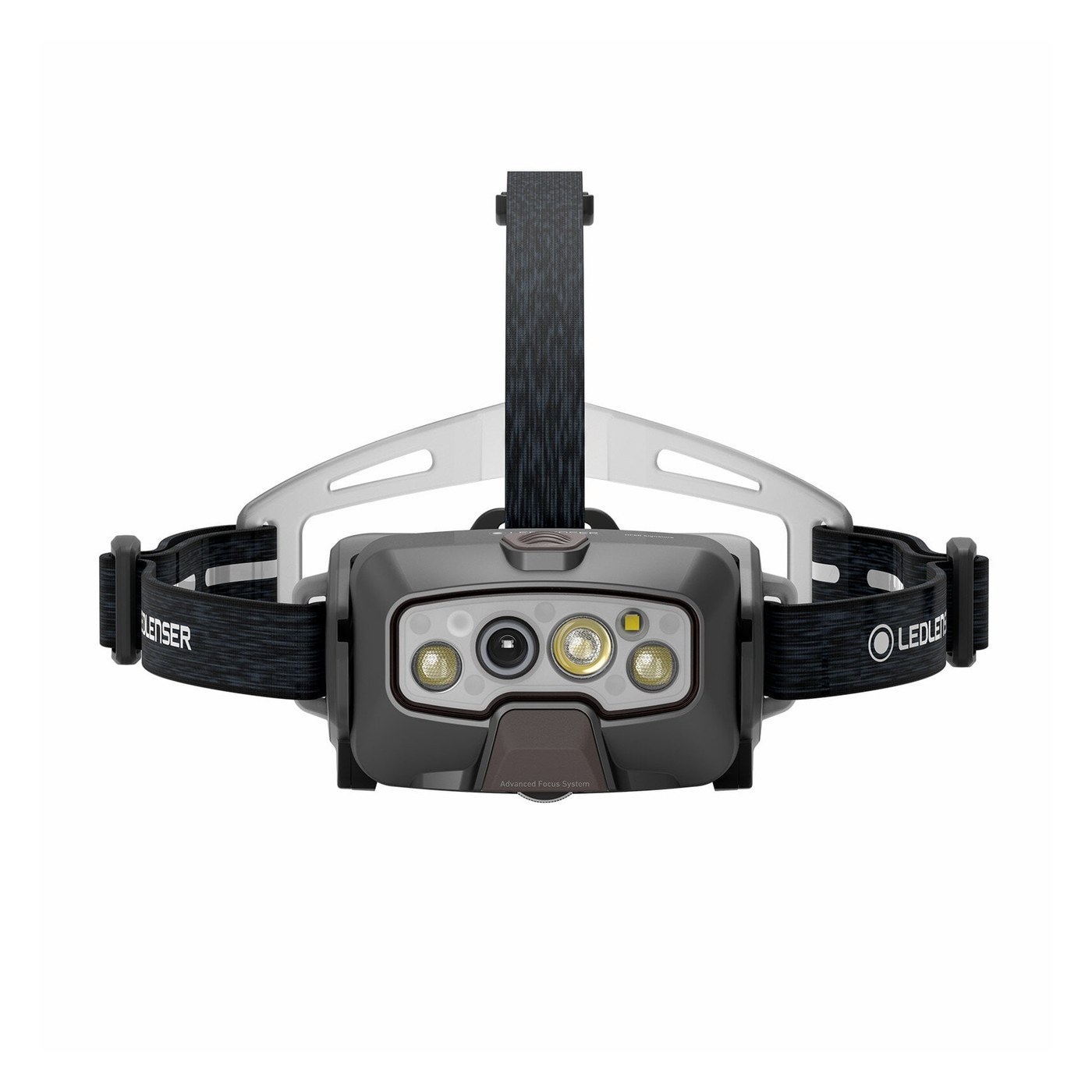 Ledlenser HF8R Signature vue de face avec les LED