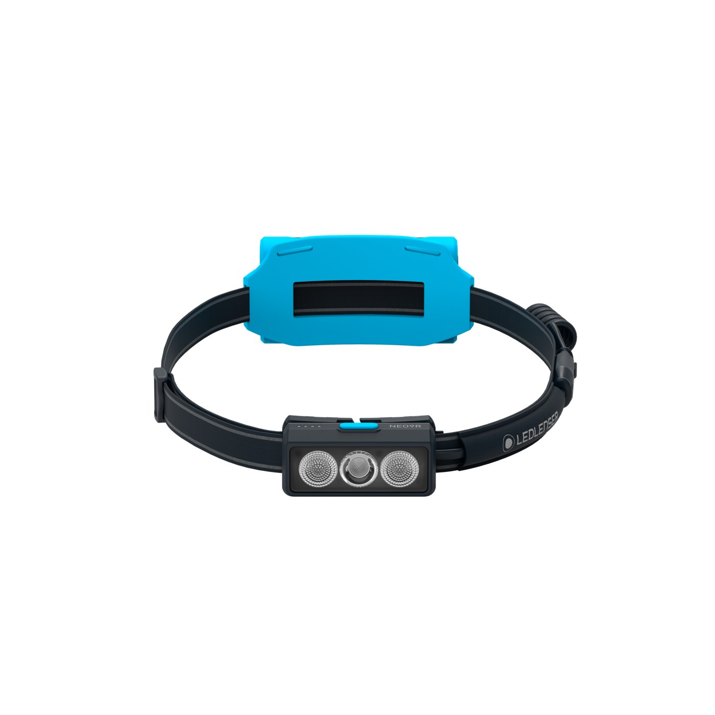 Ledlenser NEO9R bleue, vue de face