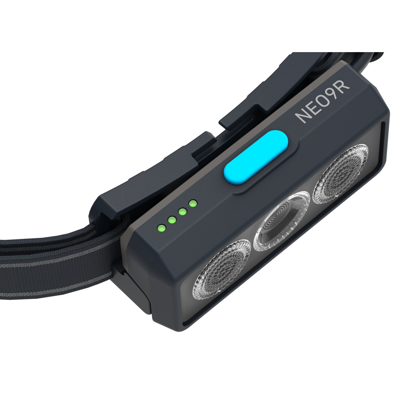 Ledlenser NEO9R bleue, indicateur d'état de la batterie