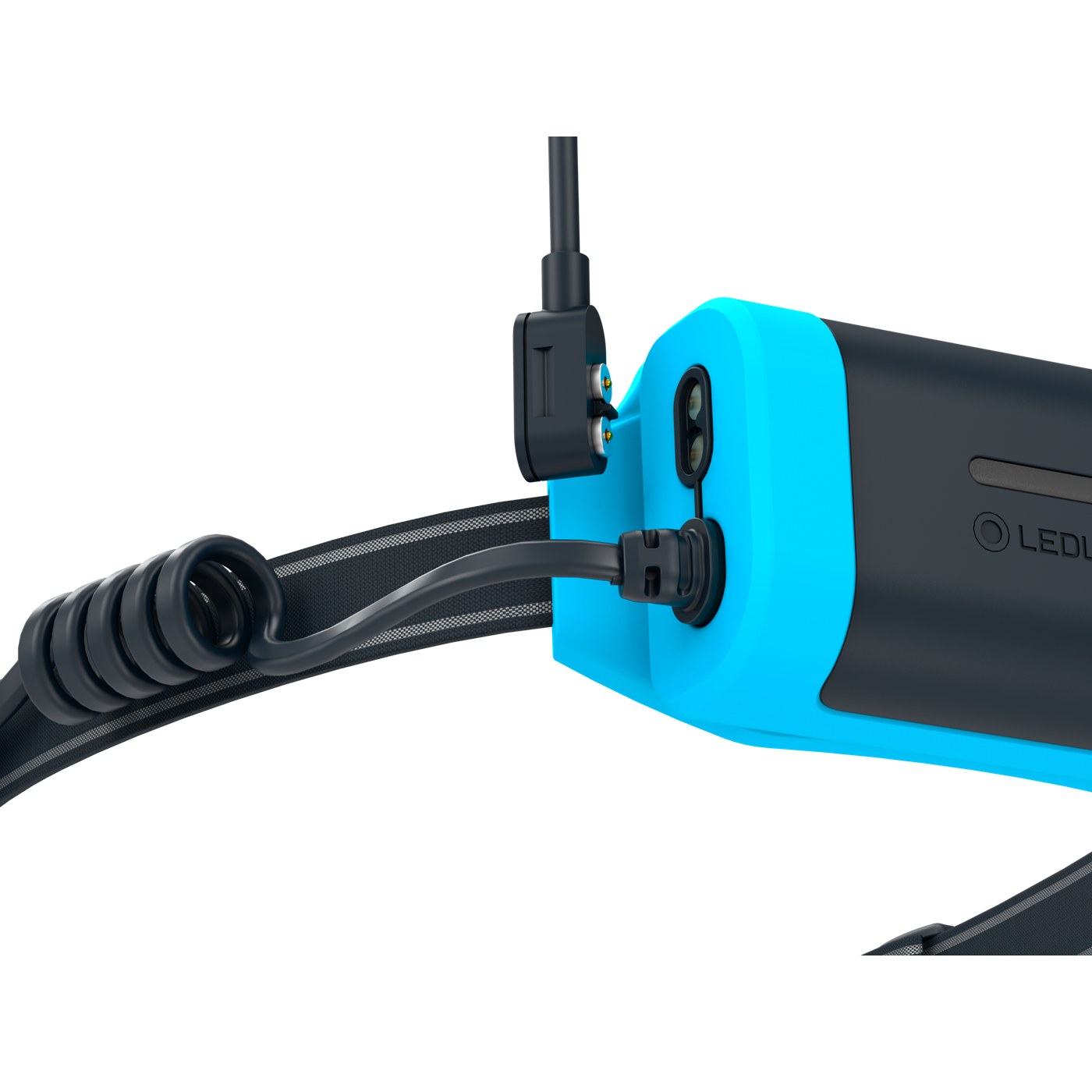 Ledlenser NEO9R bleue, système de recharge USB-C magnétique