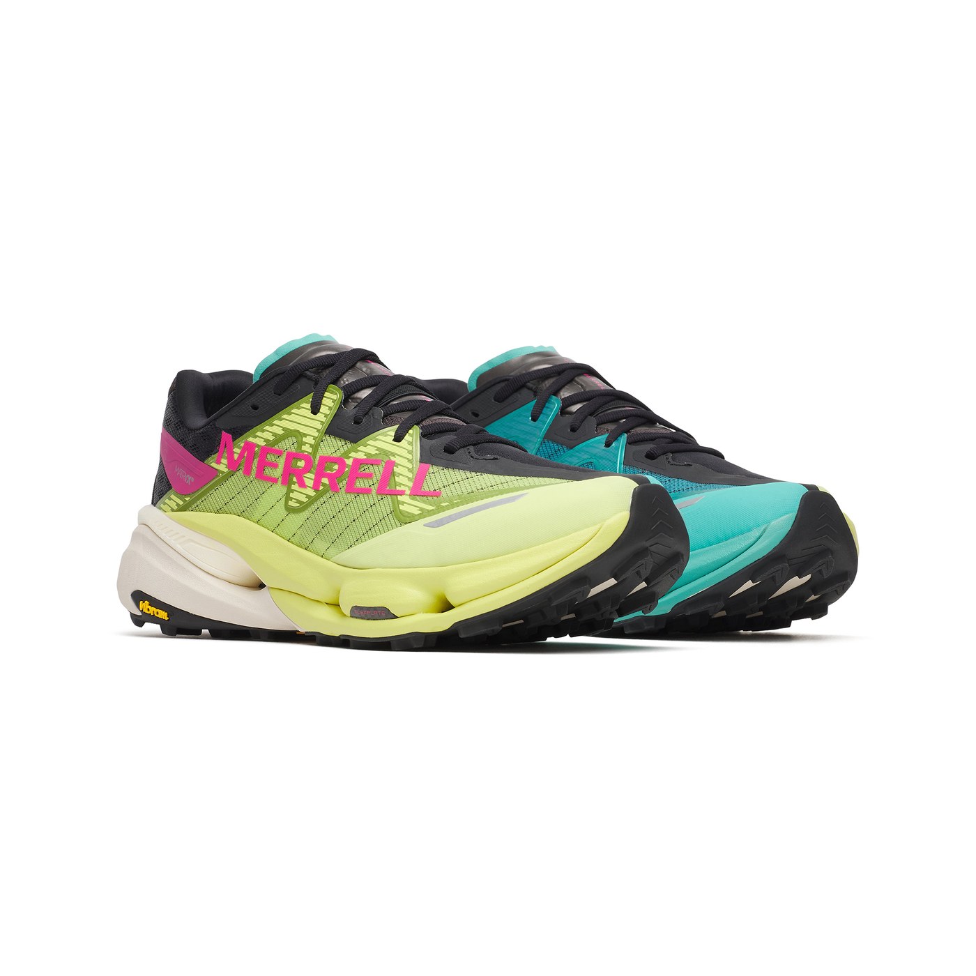 Merrell MTL SpeedARC Peak, vue semelle Vibram Megagrip Elite squelettique
