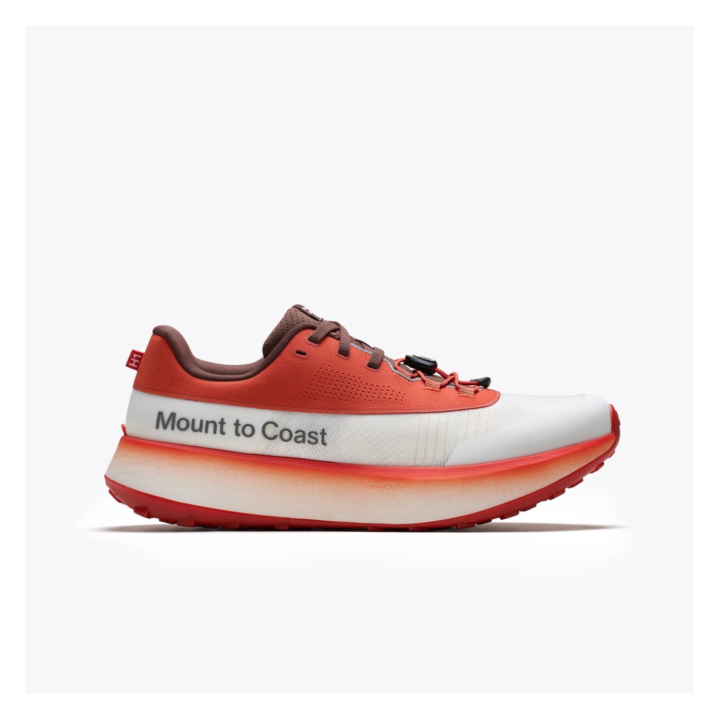 Mount to Coast H1 : CircleCELL biosourcée, 242 g et double laçage TUNEDFIT pour le road-to-trail qui dure