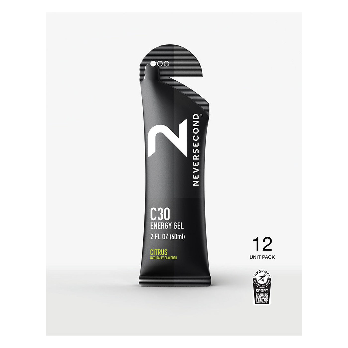 Neversecond C30 Energy Gel saveur Citron