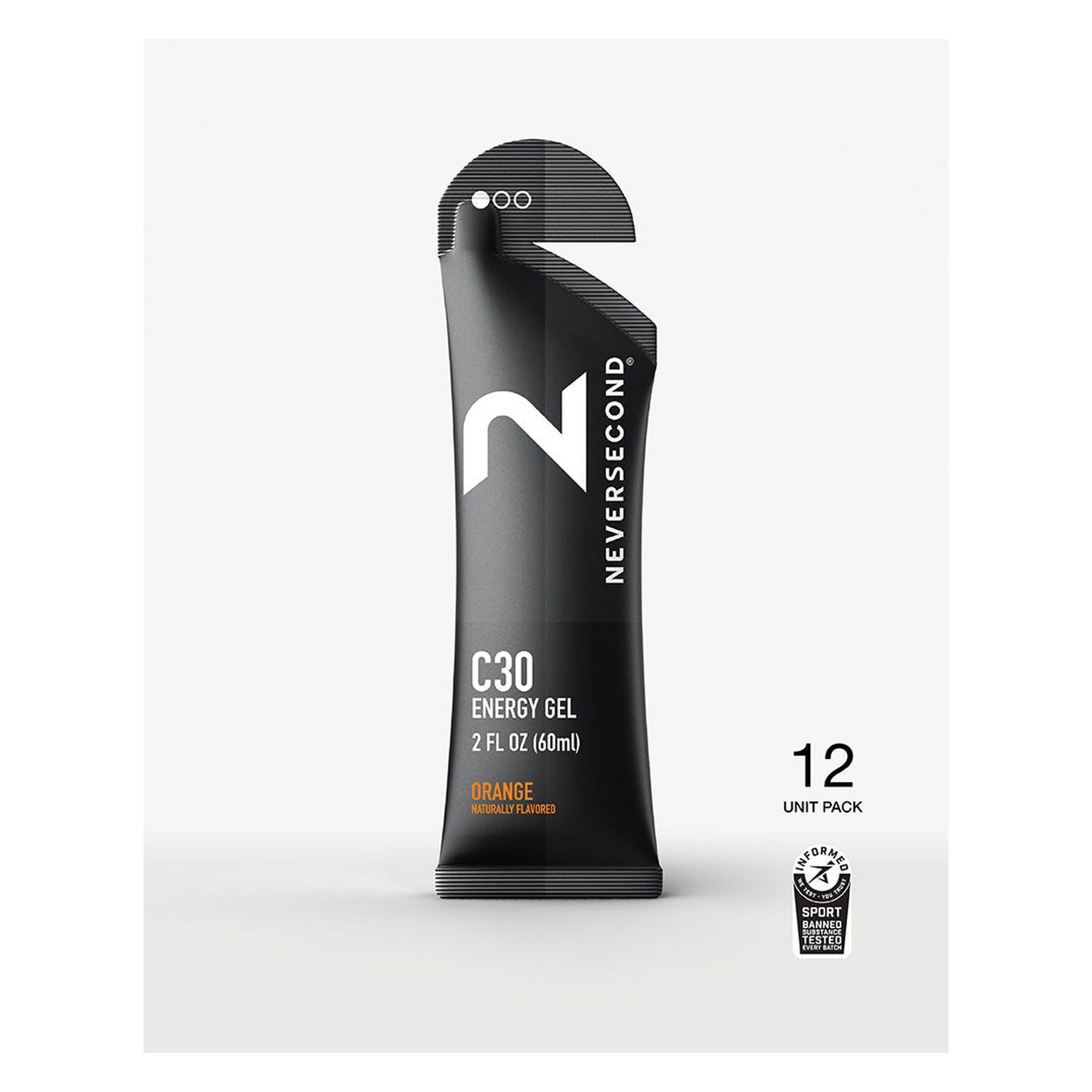Neversecond C30 Energy Gel saveur Orange