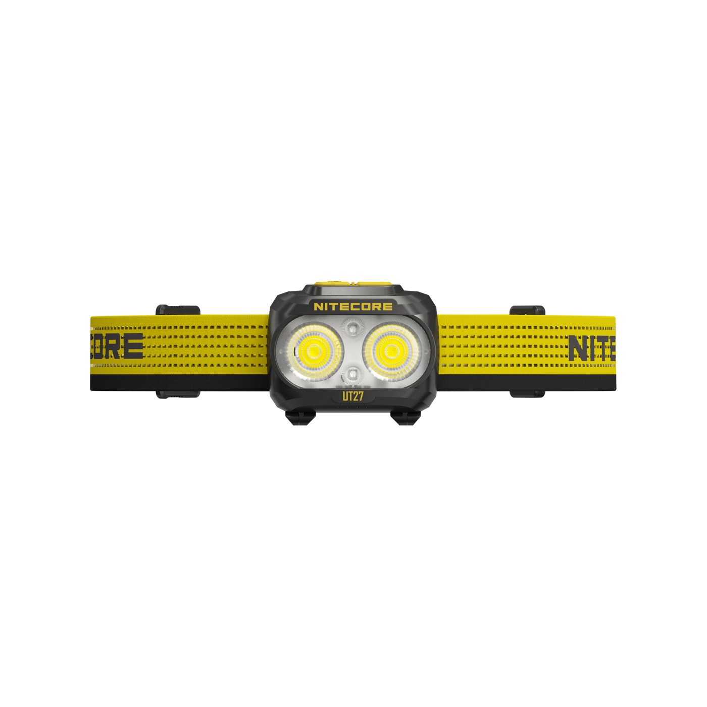 Nitecore UT27 de face, double optique allumée