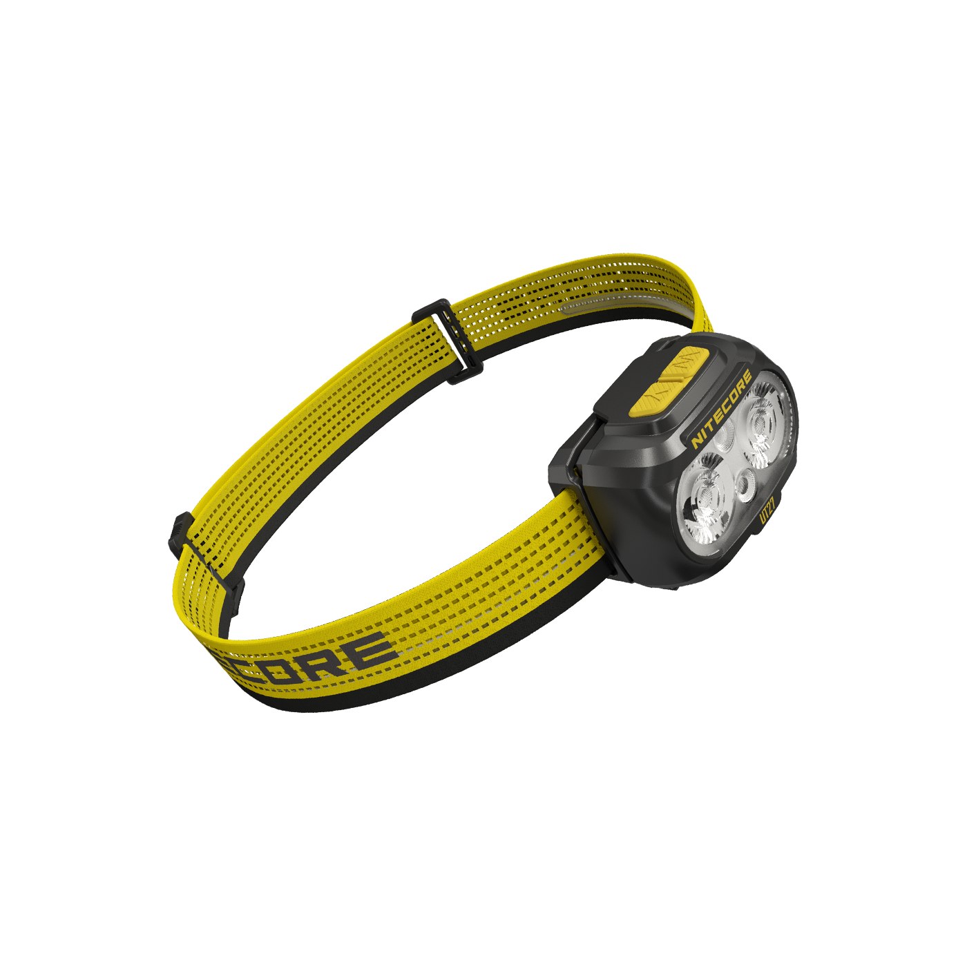 Nitecore UT27 vue de profil, double bouton de commande