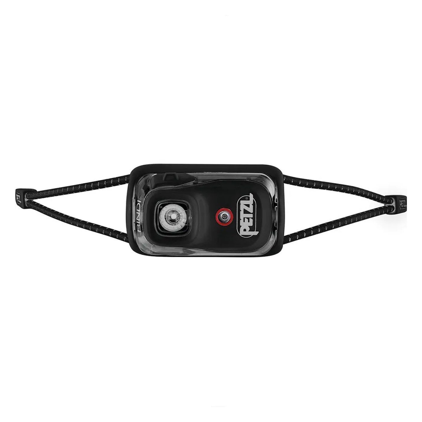 Dos de la Petzl Bindi avec port de charge micro-USB et indicateur de verrouillage
