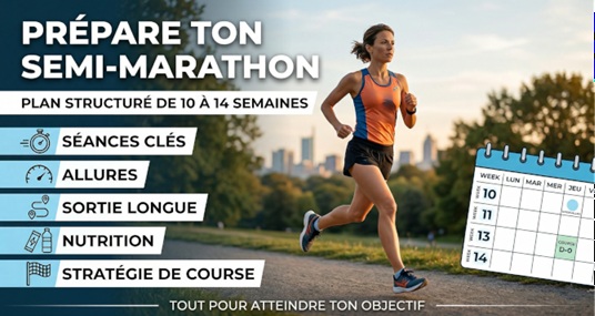 Plan d'entraînement semi-marathon : guide complet