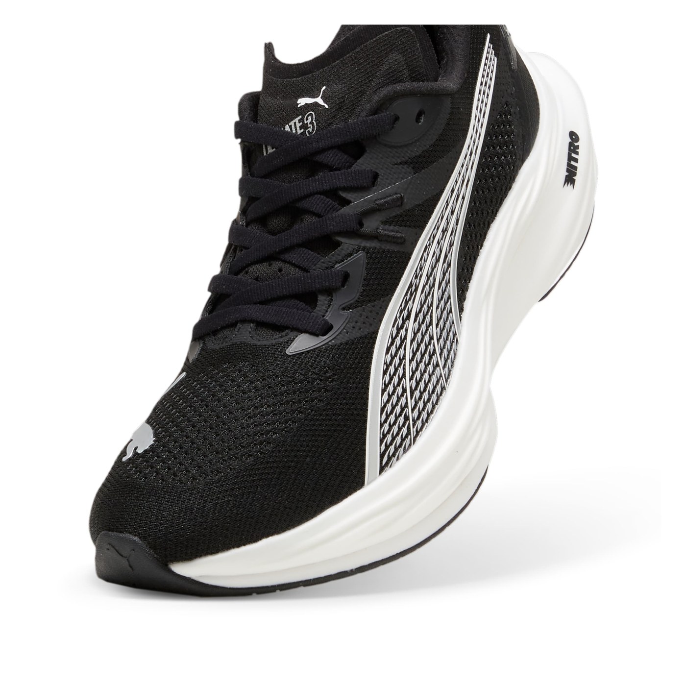 Puma Deviate Nitro 3 zoom détail avant-pied et tige