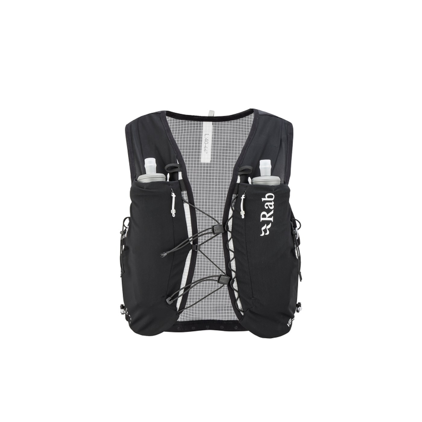 Rab Veil 6L vue avant flasques incluses