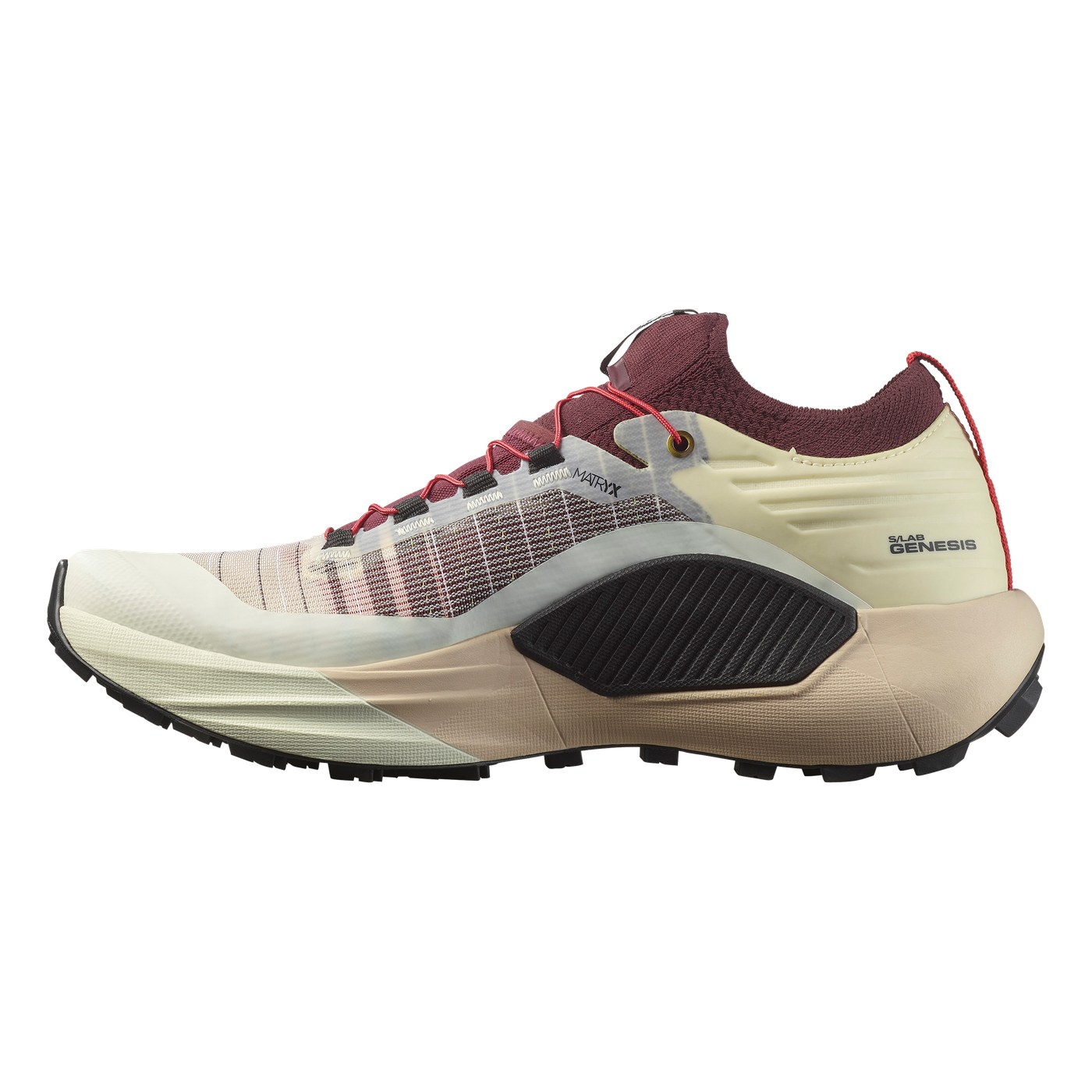 Salomon S/Lab Genesis, vue de profil intérieur avec étiquette S/LAB GENESIS