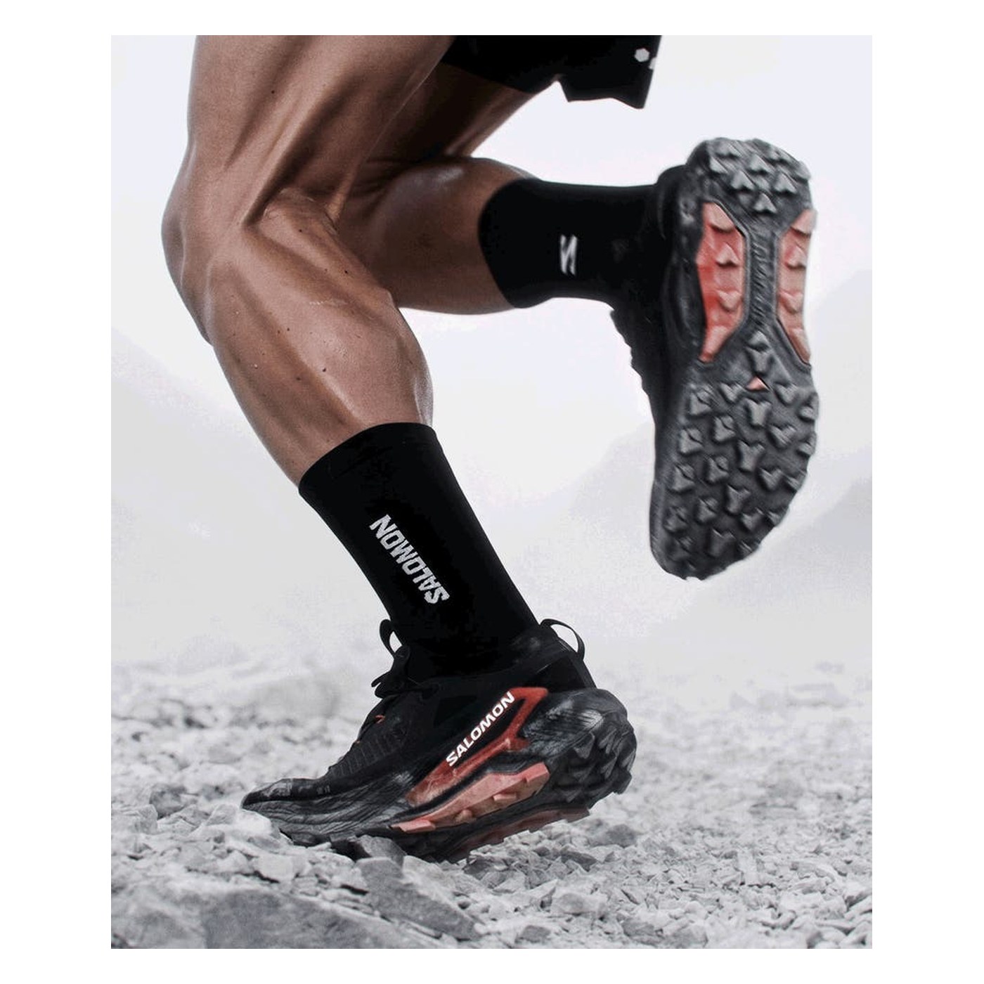 Salomon S/Lab Genesis 2, vue de la semelle ContaGrip en action
