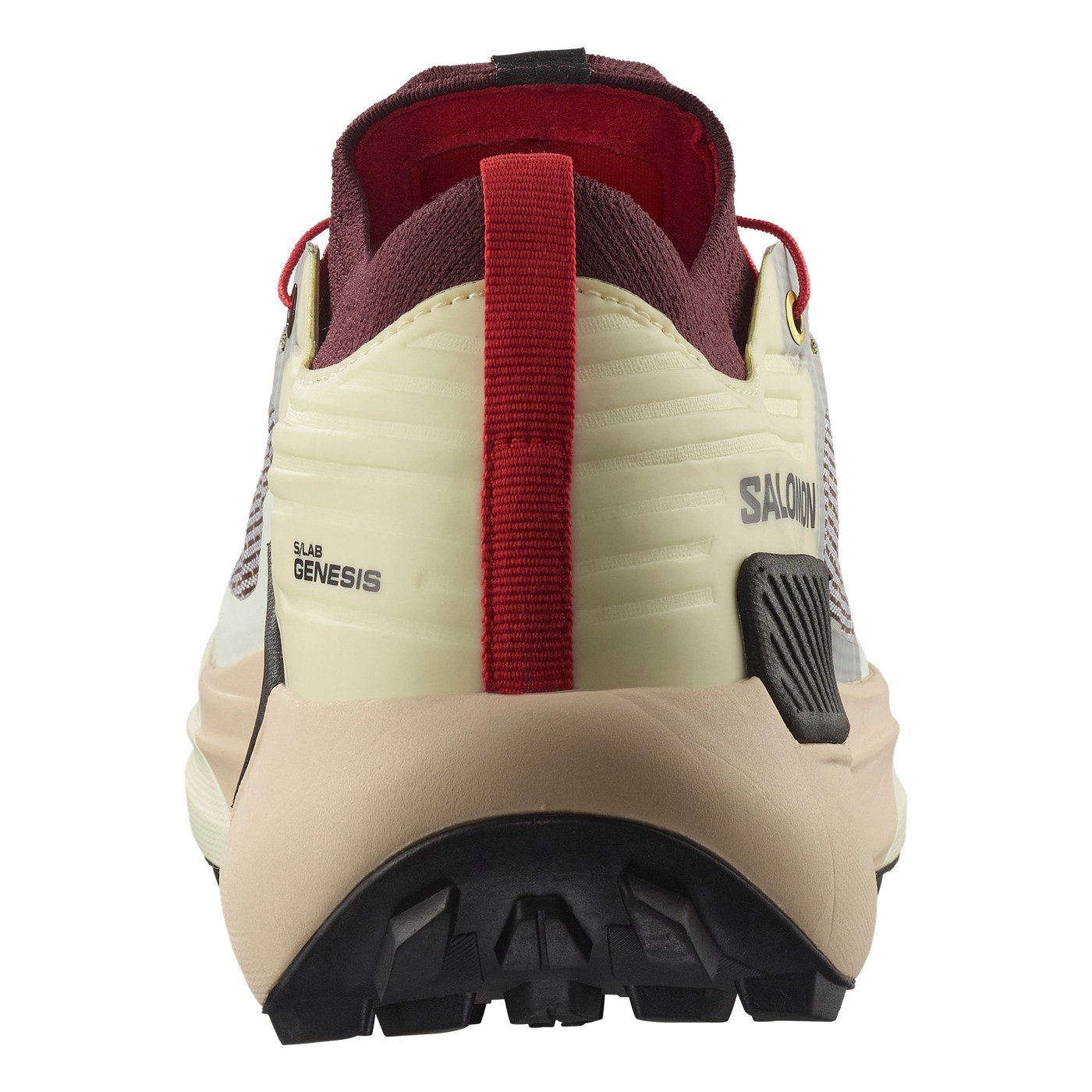 Salomon S/Lab Genesis, vue arrière avec étiquette S/LAB GENESIS