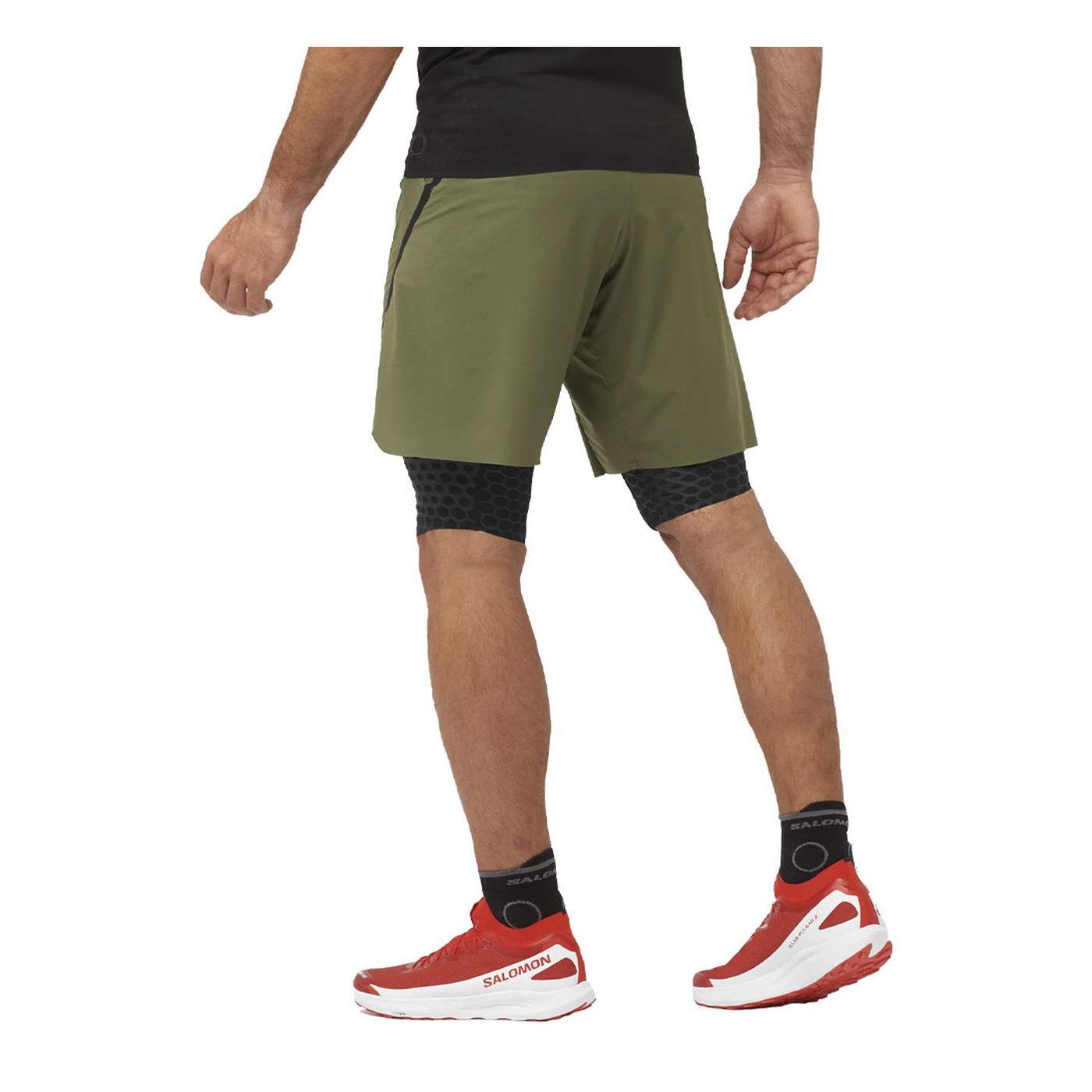 Salomon S/Lab Ultra 2in1 short vue de dos coupe Active Fit