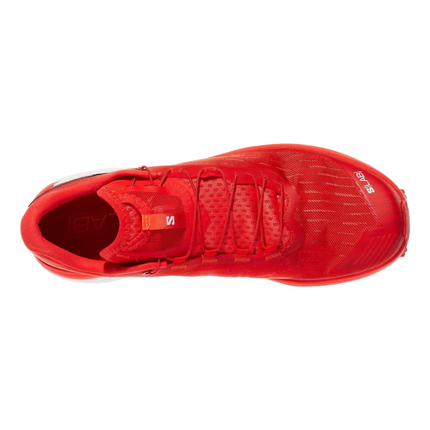 Salomon S/Lab Pulsar 4 vue de dessus tige et laçage
