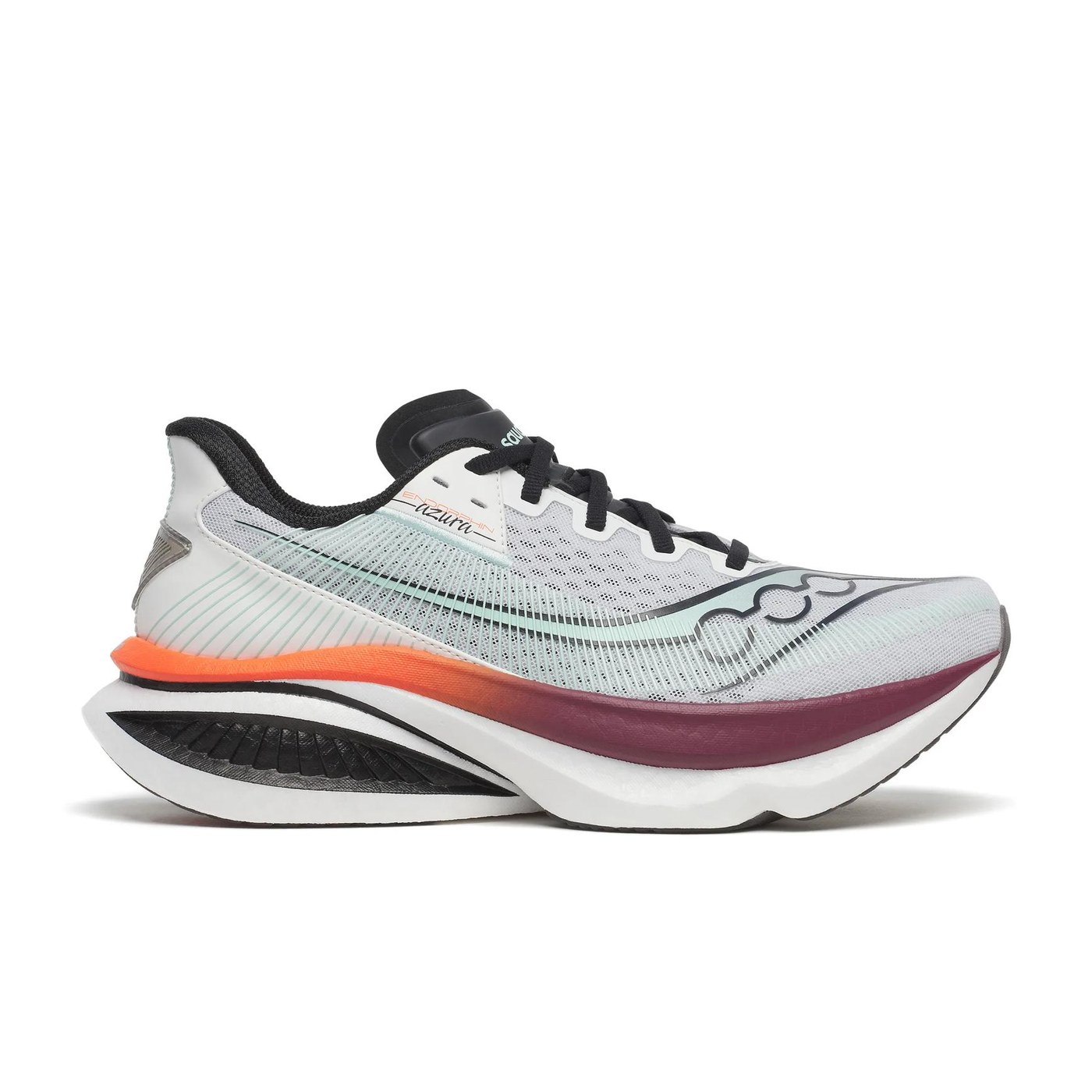 Saucony Endorphin Azura vue de profil coloris White Crimson